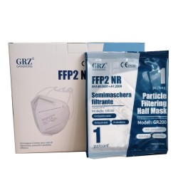 Mascherina FFP2 - pieghevole - senza valvola - bianca