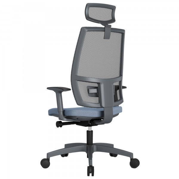 Poltrona semidirezionale Melania MAAPG - con braccioli regolabili e poggiatesta - jeans - Unisit Poltrona semidirezionale Melania MAAPG - con braccioli regolabili e poggiatesta - jeans - Unisit