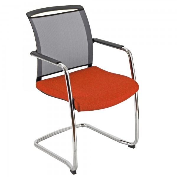 Seduta attesa Zoe ZOES - con braccioli inclusi - ruggine/grigio - Unisit Seduta attesa Zoe ZOES - con braccioli inclusi - ruggine/grigio - Unisit