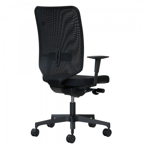 Poltrona semidirezionale Newair NWN - con braccioli regolabili - nero - Unisit Poltrona semidirezionale Newair NWN - con braccioli regolabili - nero - Unisit