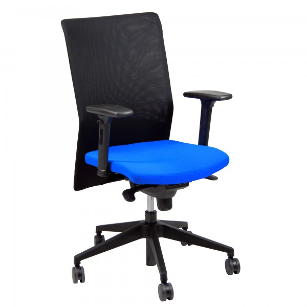 Seduta operativa Europa EUN - con braccioli regolabili - blu/nero - Unisit Seduta operativa Europa EUN - con braccioli regolabili - blu/nero - Unisit