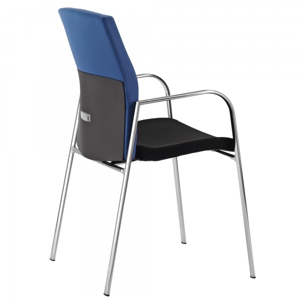 Seduta attesa Europa EU4 - con braccioli inclusi - blu - Unisit Seduta attesa Europa EU4 - con braccioli inclusi - blu - Unisit