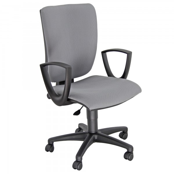 Seduta operativa Cinque CQB - con braccioli fissi - grigio chiaro - Unisit Seduta operativa Cinque CQB - con braccioli fissi - grigio chiaro - Unisit