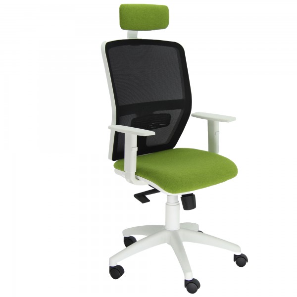 Seduta operativa Kemper KMABPG - con braccioli regolabili e poggiatesta - verde - Unisit Seduta operativa Kemper KMABPG - con braccioli regolabili e poggiatesta - verde - Unisit