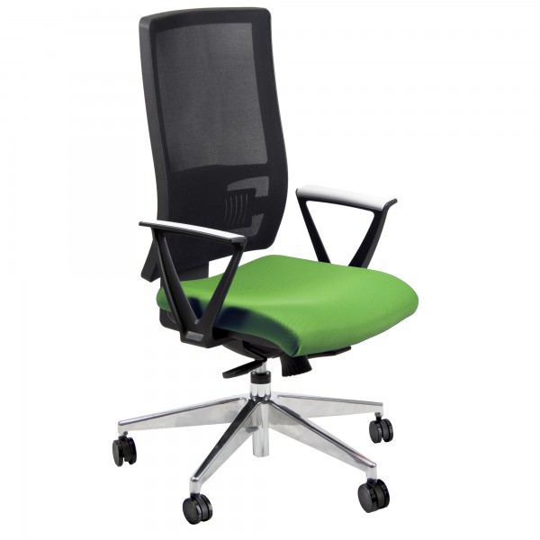 Seduta operativa Nereide NDAY - con braccioli fissi - verde - Unisit Seduta operativa Nereide NDAY - con braccioli fissi - verde - Unisit