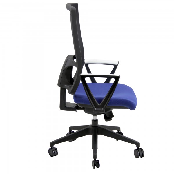 Seduta operativa Nereide NDAE - con braccioli fissi - blu - Unisit Seduta operativa Nereide NDAE - con braccioli fissi - blu - Unisit