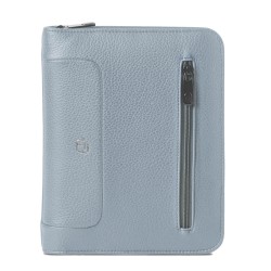 Portablocco Gate Trended - 19 x 23 cm - f.to utile A5 - ecopelle - azzurro - InTempo