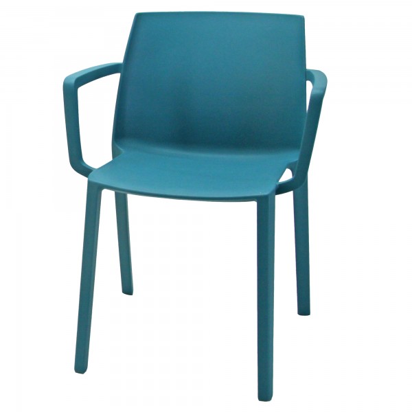 Seduta attesa Dora DORBR - con braccioli inclusi - turchese - Unisit Seduta attesa Dora DORBR - con braccioli inclusi - turchese - Unisit