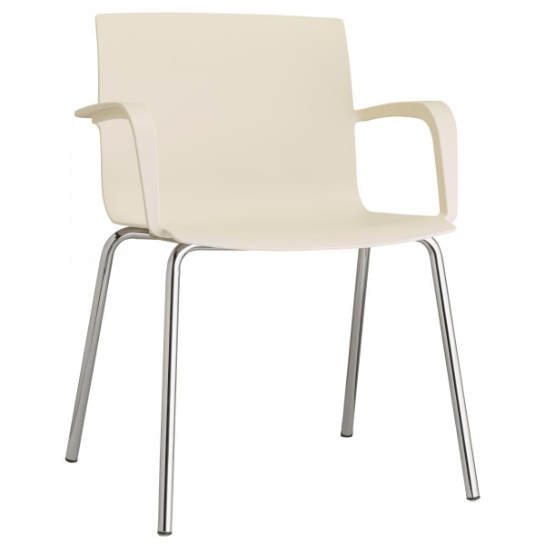 Seduta attesa Melissa MEC - con braccioli inclusi - bianco perla - Unisit Seduta attesa Melissa MEC - con braccioli inclusi - bianco perla - Unisit