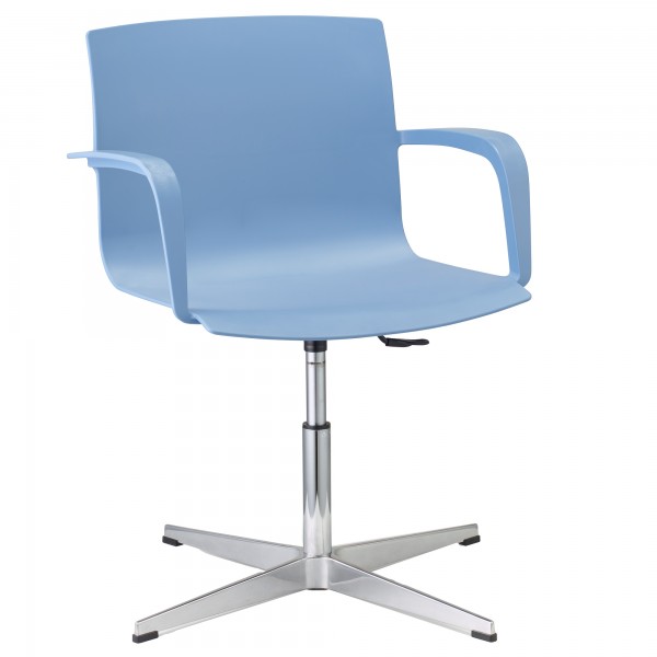 Seduta attesa Melissa MEGP - con braccioli inclusi - celeste - Unisit Seduta attesa Melissa MEGP - con braccioli inclusi - celeste - Unisit