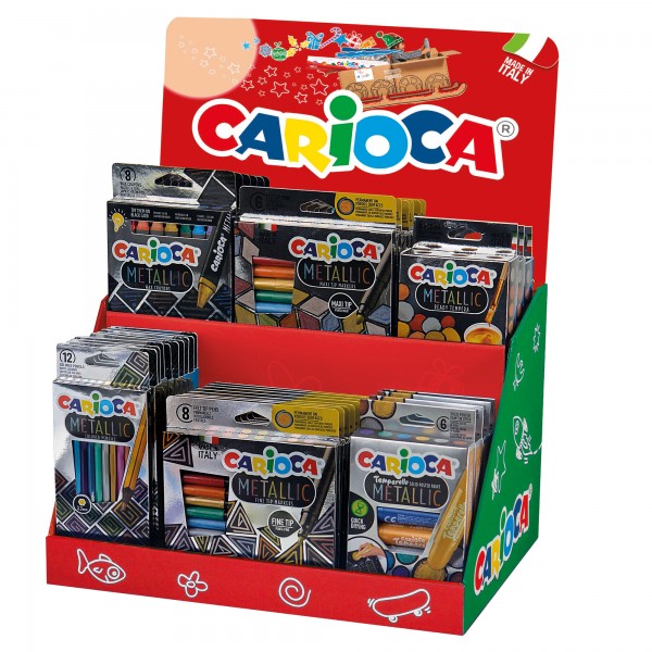 Expo da banco - assortimento Metallic - Carioca Expo da banco - assortimento Metallic - Carioca
