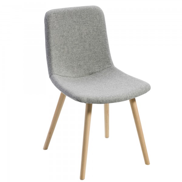 Poltroncina visitatore Tosca TO4L - senza braccioli - grigio chiaro - Unisit Poltroncina visitatore Tosca TO4L - senza braccioli - grigio chiaro - Unisit