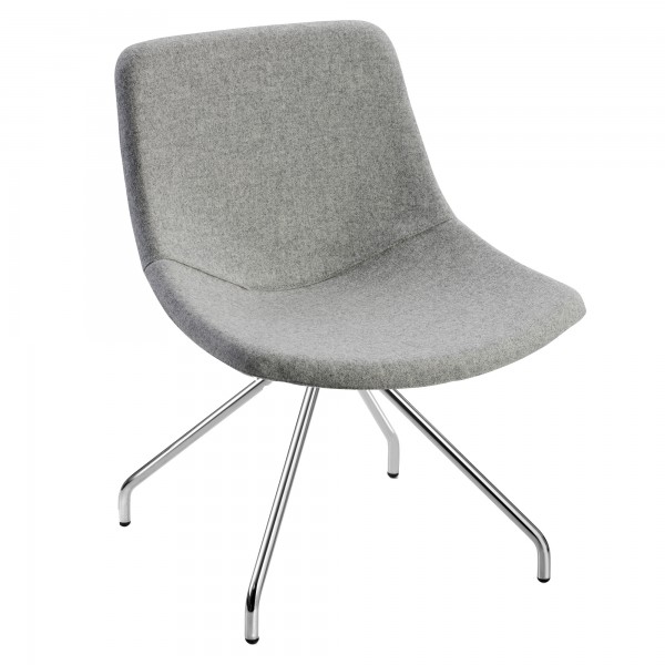 Poltroncina visitatore Tosca TO4CV - senza braccioli - grigio chiaro - Unisit Poltroncina visitatore Tosca TO4CV - senza braccioli - grigio chiaro - Unisit