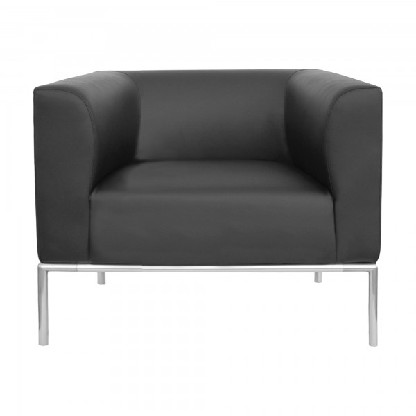 Poltrona Diwa DW1 - con braccioli inclusi - nero - Unisit