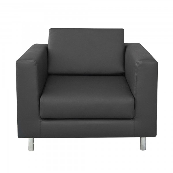 Poltrona Erica EK1 - con braccioli inclusi - nero - Unisit Poltrona Erica EK1 - con braccioli inclusi - nero - Unisit