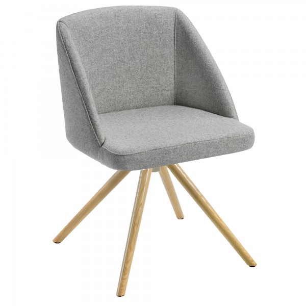 Poltroncina attesa Norma NO4LV - grigio chiaro - Unisit Poltroncina attesa Norma NO4LV - grigio chiaro - Unisit