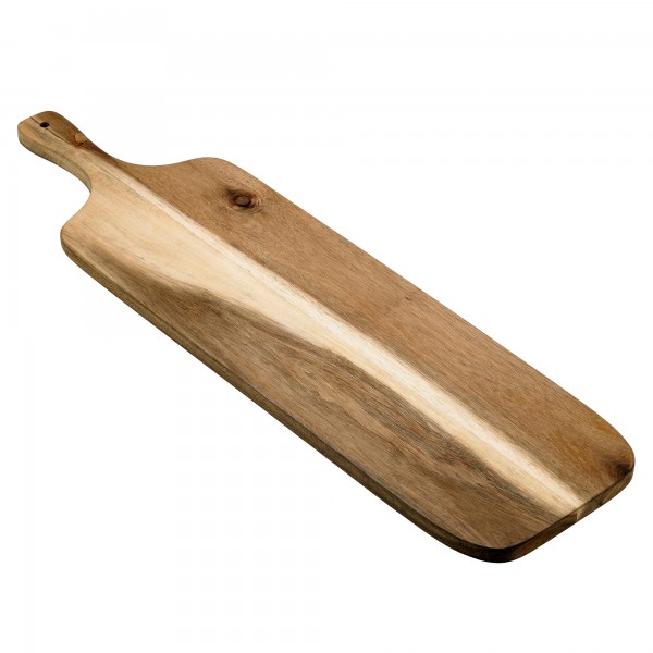 Tagliere con manico - 75 x 20 x 1,6 cm - legno di acacia - Leone