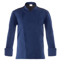 Giacca cuoco Raul - da uomo - manica lunga - taglia M - blu - Giblor's