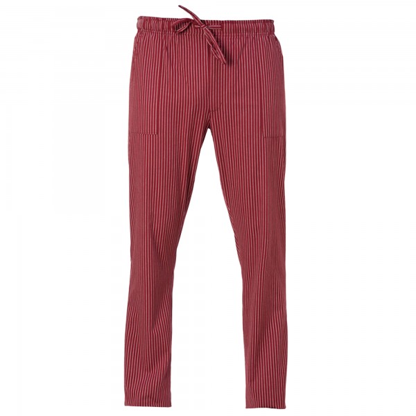 Pantalone cuoco Enrico - unisex - taglia XXL - gessato bordeaux - Giblor's Pantalone cuoco Enrico - unisex - taglia XXL - gessato bordeaux - Giblor's