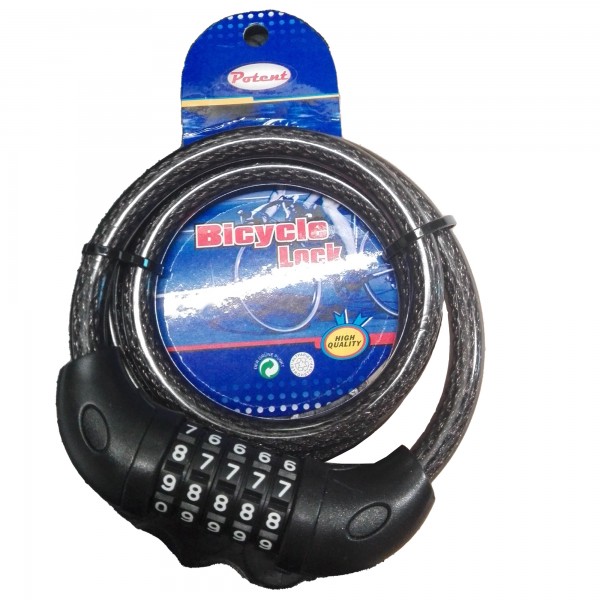 Lucchetto a spirale - a combinazione - Ø 12 x 1000 mm - Meltaplus Lucchetto a spirale - a combinazione - Ø 12 x 1000 mm - Meltaplus