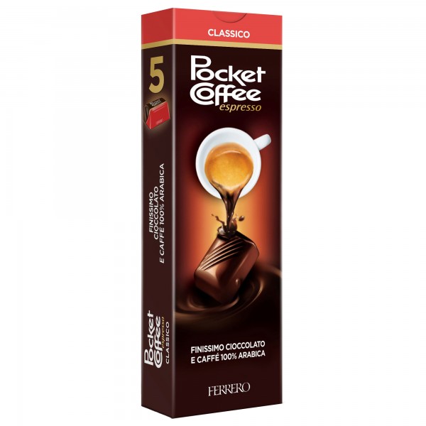 Pocket coffee - gusto cioccolato/caffè - Ferrero - conf. 5 pezzi