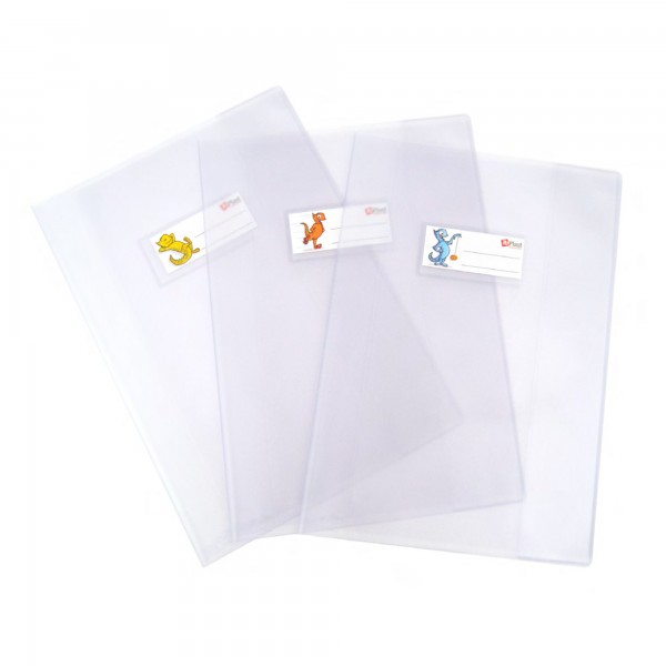 Coprimaxi goffrato Superseta - c/alette e portanome - A5 - PVC - trasparente neutro - Ri.Plast Coprimaxi goffrato Superseta - c/alette e portanome - A5 - PVC - trasparente neutro - Ri.Plast