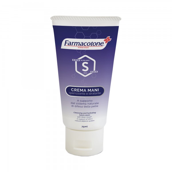 Crema mani Silver Asset - idratante e igienizzante - 75 ml - Farmacotone Crema mani Silver Asset - idratante e igienizzante - 75 ml - Farmacotone