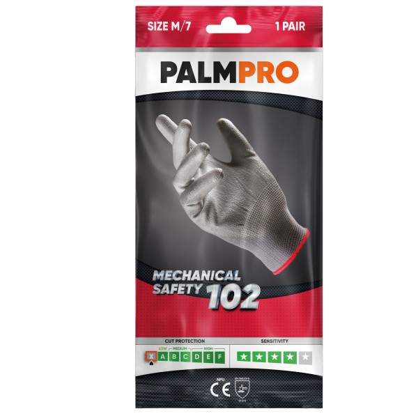 Guanti mechanical Safety Palmpro 102 - taglia L - grigio - Icoguanti Guanti mechanical Safety Palmpro 102 - taglia L - grigio - Icoguanti