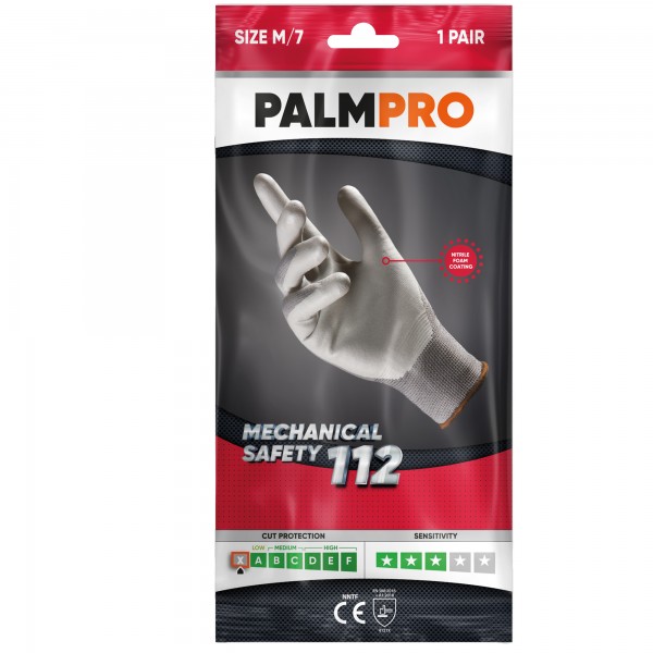 Guanti mechanical Safety Palmpro 112 - taglia L - grigio - Icoguanti Guanti mechanical Safety Palmpro 112 - taglia L - grigio - Icoguanti