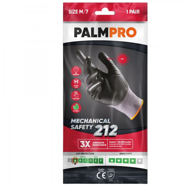 Guanti mechanical Safety Palmpro 212 - taglia XXL - grigio/nero - Icoguanti Guanti mechanical Safety Palmpro 212 - taglia XXL - grigio/nero - Icoguanti