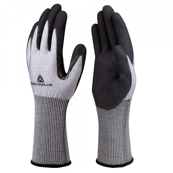 Guanti da lavoro Venicut01 - schiuma di nitrile - taglia 07 - grigio/nero - Deltaplus Guanti da lavoro Venicut01 - schiuma di nitrile - taglia 07 - grigio/nero - Deltaplus