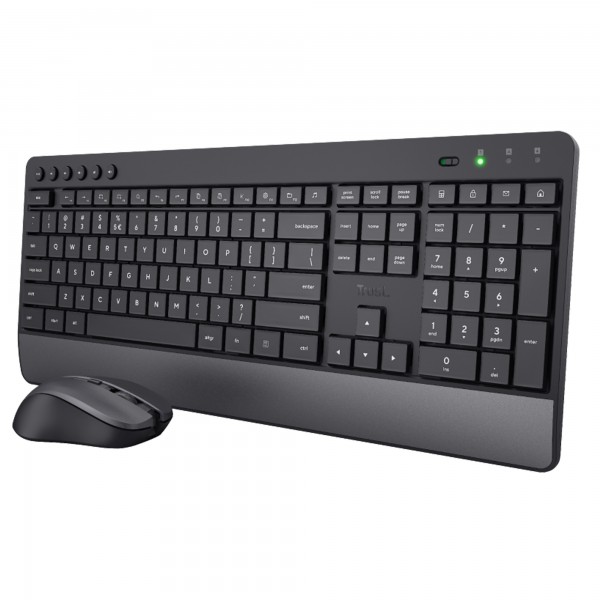 Set tastiera wireless + mouse wireless ultrasilenzioso Trezo - Trust Set tastiera wireless + mouse wireless ultrasilenzioso Trezo - Trust