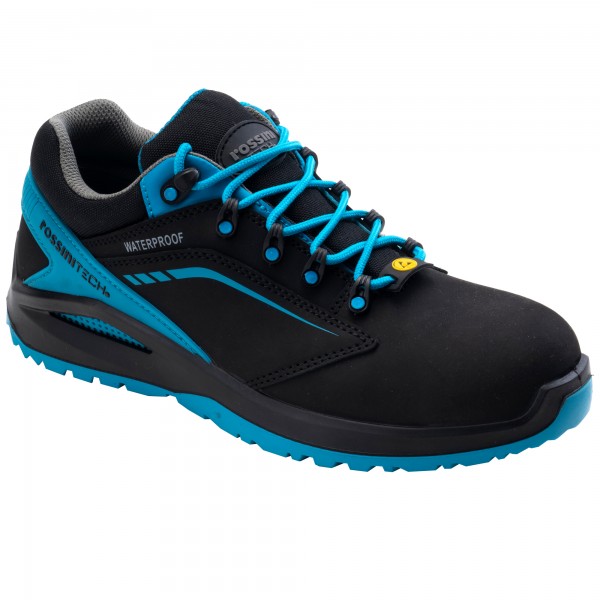 Calzatura di sicurezza Streif Low - S3 - numero 37 - nero/azzurro ottanio - Rossini Calzatura di sicurezza Streif Low - S3 - numero 37 - nero/azzurro ottanio - Rossini