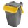 Contenitore portarifiuti Ecology - con sportello e maniglione - 35 L - grigio/giallo - Mobil Plastic