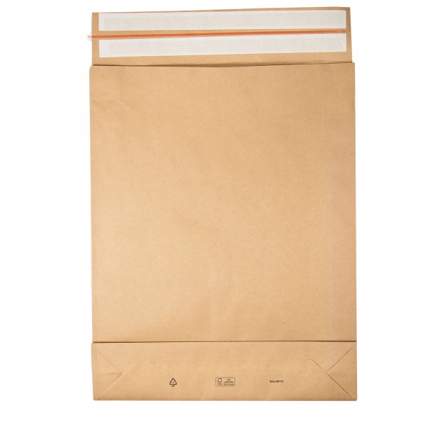 Sacchetti a fondo quadro E-Green - 45 x 57 x 10 + 10 cm - carta kraft - avana - Bong Packaging - conf. 100 pezzi Sacchetti a fondo quadro E-Green - 45 x 57 x 10 + 10 cm - carta kraft - avana - Bong Packaging - conf. 100 pezzi