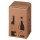 Scatola Wine Pack - 4 bottiglie - 21,2 x 20,4 x 36,8 cm - cartone doppia onda - avana - Bong Packaging - conf. 10 pezzi