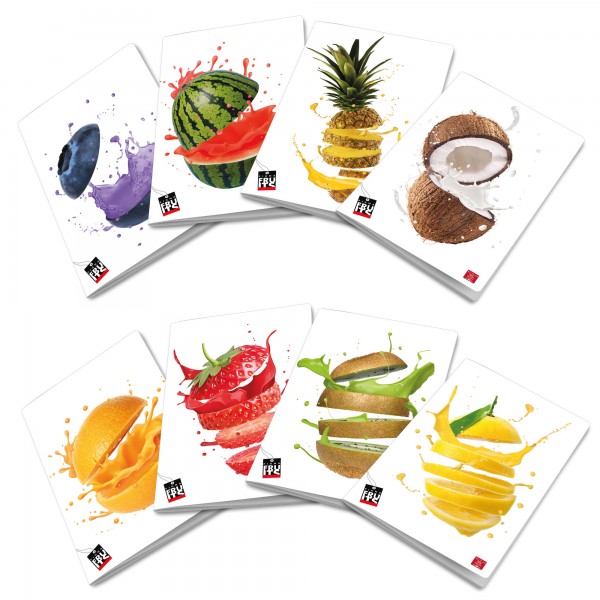 Maxiquaderno Fruits - A4 - 5 mm - c/margine - 42 fogli - 80 gr - Pigna