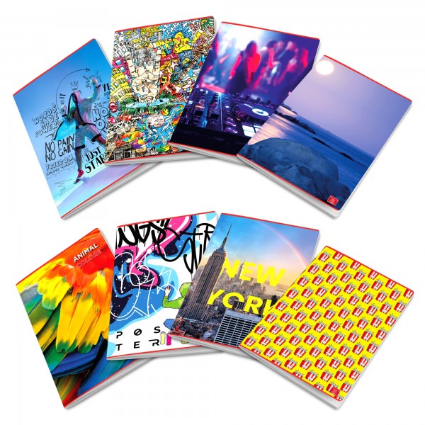 Maxiquaderno assortimento Ragazzo - A4 - 1 rigo - c/margine - 42 fogli - 80 gr - Pigna Maxiquaderno assortimento Ragazzo - A4 - 1 rigo - c/margine - 42 fogli - 80 gr - Pigna