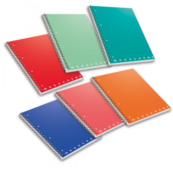 Maxiquaderno spiralato Monocromo - A5 - 5 mm - s/fori - 70 fogli - 80 gr - Pigna Maxiquaderno spiralato Monocromo - A5 - 5 mm - s/fori - 70 fogli - 80 gr - Pigna