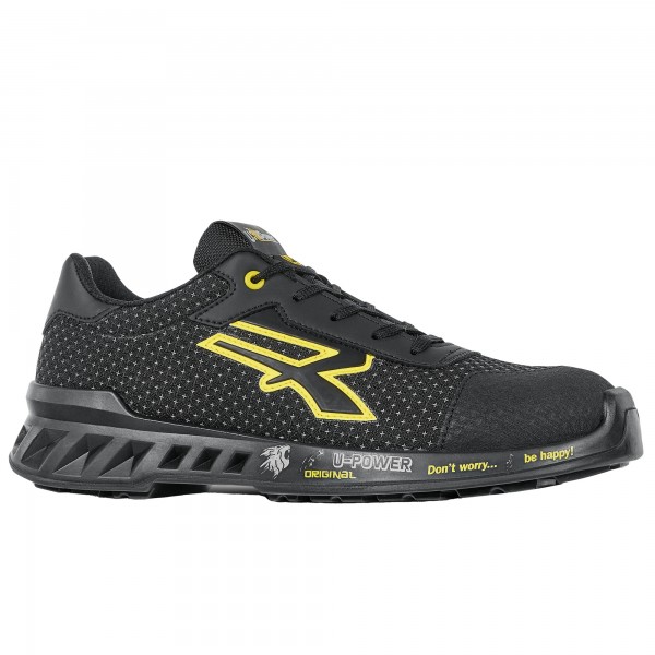 Calzatura di sicurezza Matt - S3 SRC CI ESD RedLeve - numero 45 - nero/giallo - U-Power Calzatura di sicurezza Matt - S3 SRC CI ESD RedLeve - numero 45 - nero/giallo - U-Power
