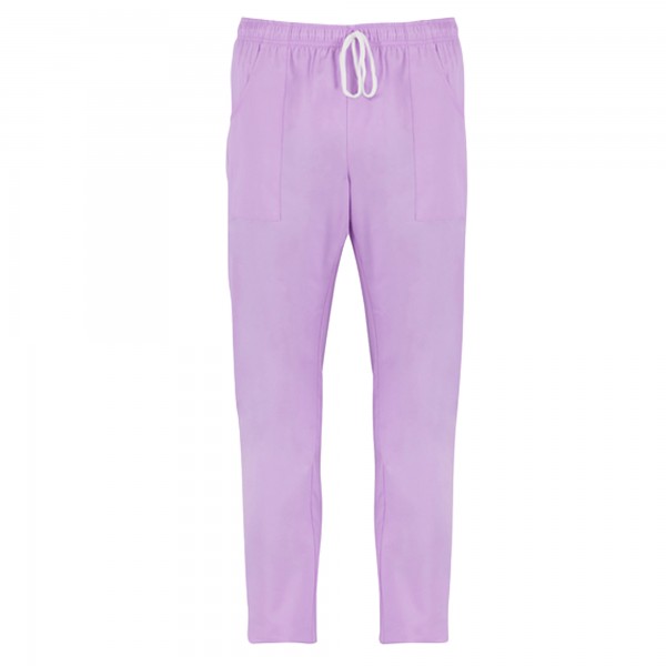 Pantalone Pitagora - unisex - 100% cotone - taglia XL - lilla chiaro - Giblor's