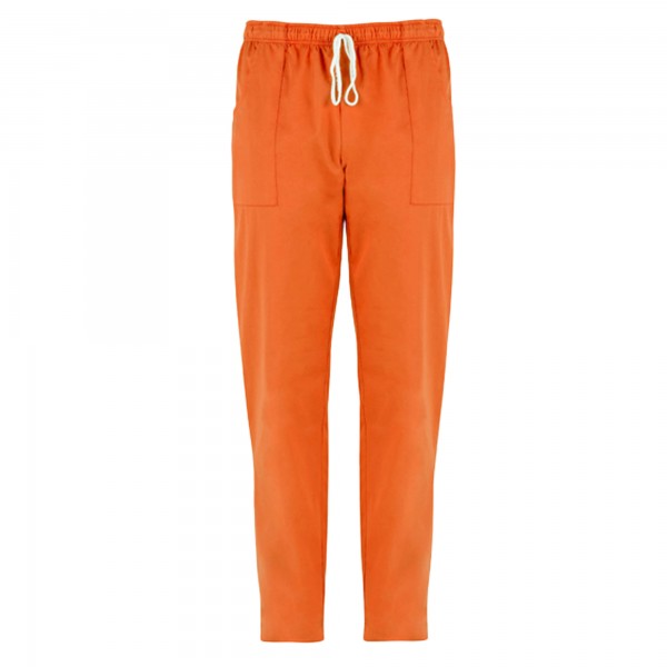 Pantalone Pitagora - unisex - 100% cotone - taglia M - arancio - Giblor's