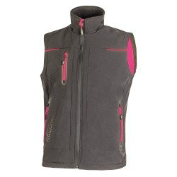 Gilet donna Universe Lady - taglia XL - grigio/fucsia - U-Power
