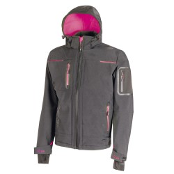 Giacca Softshell donna Space Lady - taglia L - grigio/fucsia - U-Power