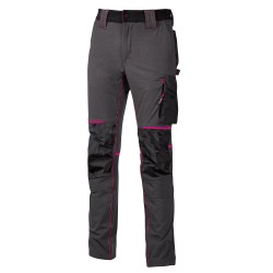 Pantaloni da donna Atom Lady - taglia L - grigio/fucsia - U-Power