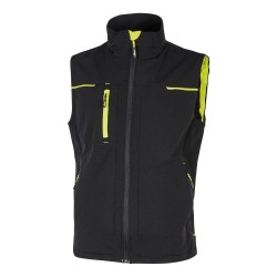 Gilet donna Saturn Lady - taglia S - nero/giallo - U-Power
