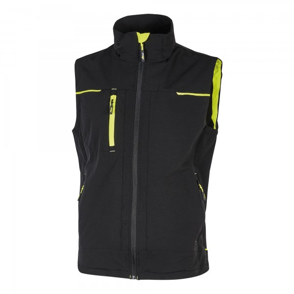 Gilet donna Saturn Lady - taglia S - nero/giallo - U-Power