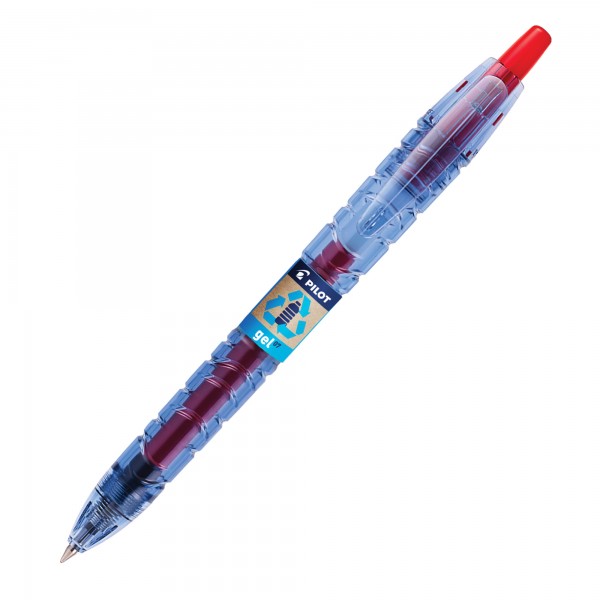 Roller gel a scatto B2P Begreen - punta 0,7 mm - rosso - Pilot Roller gel a scatto B2P Begreen - punta 0,7 mm - rosso - Pilot