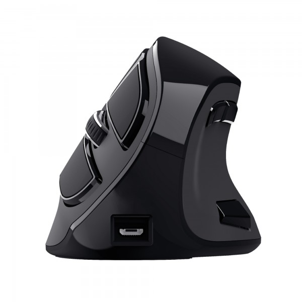 Mouse wireless ergonomico Voxx - ricaricabile - nero - Trust Mouse wireless ergonomico Voxx - ricaricabile - nero - Trust