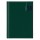 Agenda giornaliera 2024 - copertina in carta imbottita - 17 x 24 cm - verde
